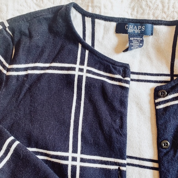 Chaps Button Down Sweater - Picture 2 of 2